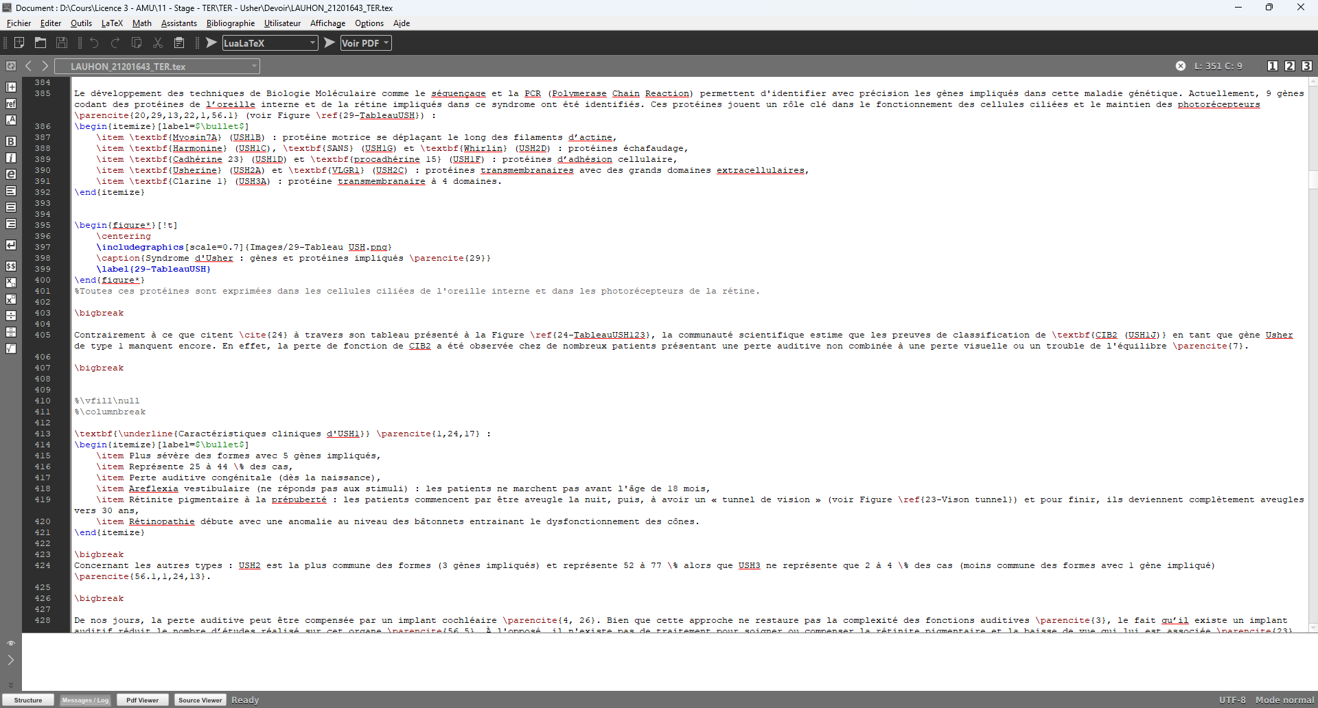 Extrait du rapport rédigé en LaTeX